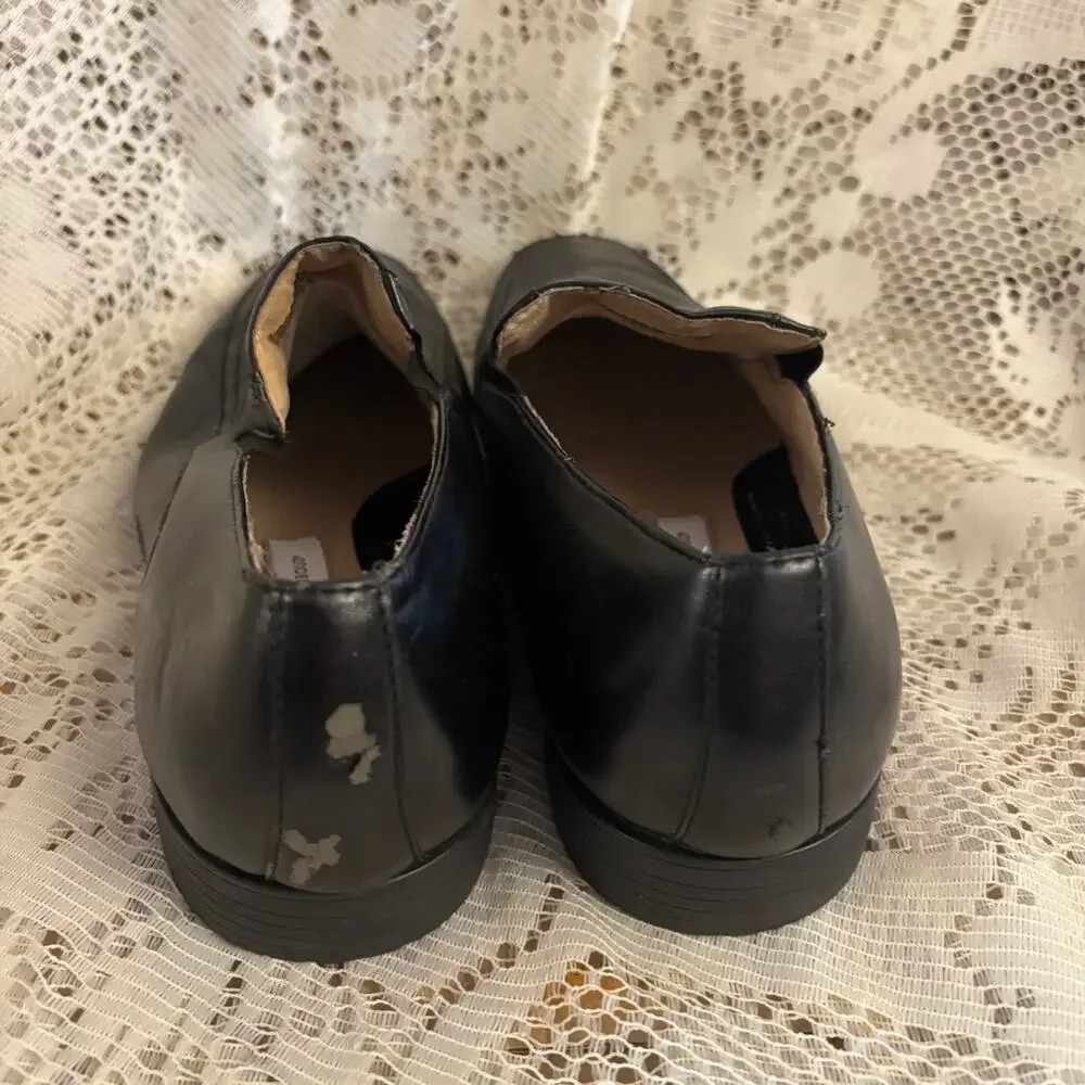 Joseph Abboud Men's US 10.5 D Black Leather Loafers Shoes